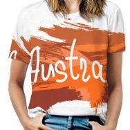 AILLOSA TH-271 Tamamı Baskılı Kısa Kollu Yuvarlak Yaka Kadın T-shirt
