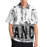 AILLOSA TH-279 Aloha Hawaii 3D Desen Kısa Kollu Erkek Gömlek