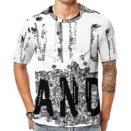 AILLOSA TH-279 Baskılı Desenli Kısa Kollu Unisex T-shirt