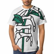 AILLOSA TH-291 3D Baskılı Desenli Kısa Kollu Erkek T-shirt