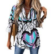 AILLOSA TH-292 V Yaka Tunik Kadın Bluz