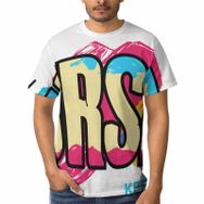 AILLOSA TH-293 3D Baskılı Desenli Kısa Kollu Erkek T-shirt