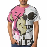 AILLOSA TH-295 3D Baskılı Desenli Kısa Kollu Erkek T-shirt