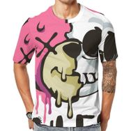 AILLOSA TH-295 Baskılı Desenli Kısa Kollu Unisex T-shirt