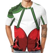 AILLOSA TH-296 Baskılı Desenli Kısa Kollu Unisex T-shirt