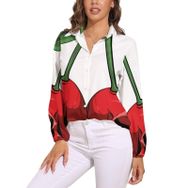 AILLOSA TH-296 V Yaka Kadın Bluz