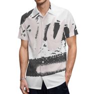 AILLOSA TH-297 Aloha Hawaii 3D Desen Kısa Kollu Erkek Gömlek