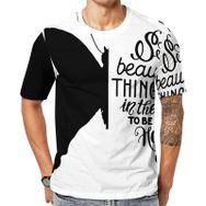AILLOSA TH-303 Baskılı Desenli Kısa Kollu Unisex T-shirt