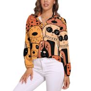 AILLOSA TH-307 V Yaka Kadın Bluz