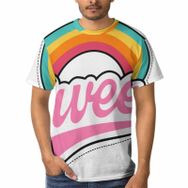 AILLOSA TH-31 3D Baskılı Desenli Kısa Kollu Erkek T-shirt