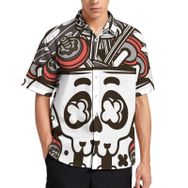 AILLOSA TH-316 Aloha Hawaii 3D Desen Kısa Kollu Erkek Gömlek