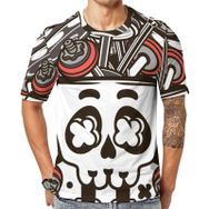 AILLOSA TH-316 Baskılı Desenli Kısa Kollu Unisex T-shirt
