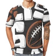 AILLOSA TH-321 Baskılı Desenli Kısa Kollu Unisex T-shirt