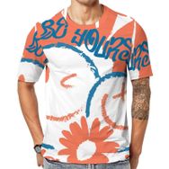 AILLOSA TH-326 Baskılı Desenli Kısa Kollu Unisex T-shirt