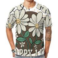 AILLOSA TH-328 Baskılı Desenli Kısa Kollu Unisex T-shirt