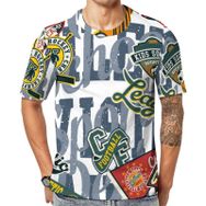 AILLOSA TH-332 Baskılı Desenli Kısa Kollu Unisex T-shirt