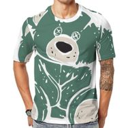 AILLOSA TH-344 Baskılı Desenli Kısa Kollu Unisex T-shirt