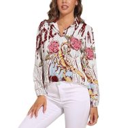 AILLOSA TH-356 V Yaka Kadın Bluz