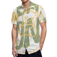 AILLOSA TH-361 Aloha Hawaii 3D Desen Kısa Kollu Erkek Gömlek