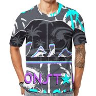 AILLOSA Th-369 Baskılı Desenli Kısa Kollu Unisex T-shirt