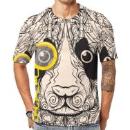 AILLOSA Th-371 Baskılı Desenli Kısa Kollu Unisex T-shirt