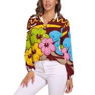 AILLOSA TH-373 V Yaka Kadın Bluz