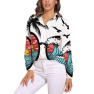 AILLOSA TH-378 V Yaka Kadın Bluz