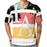 AILLOSA Th-384 Baskılı Desenli Kısa Kollu Unisex T-shirt