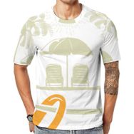 AILLOSA Th-386 Baskılı Desenli Kısa Kollu Unisex T-shirt