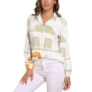 AILLOSA TH-386 V Yaka Kadın Bluz