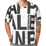 AILLOSA TH-39 3D Baskılı Desenli Kısa Kollu Erkek T-shirt