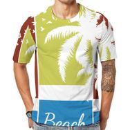 AILLOSA Th-390 Baskılı Desenli Kısa Kollu Unisex T-shirt