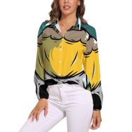 AILLOSA TH-395 V Yaka Kadın Bluz