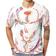 AILLOSA Th-400 Baskılı Desenli Kısa Kollu Unisex T-shirt