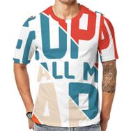 AILLOSA Th-402 Baskılı Desenli Kısa Kollu Unisex T-shirt