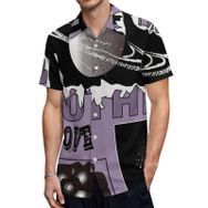 AILLOSA TH-41 Aloha Hawaii 3D Desen Kısa Kollu Erkek Gömlek