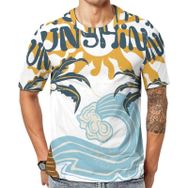 AILLOSA Th-410 Baskılı Desenli Kısa Kollu Unisex T-shirt
