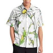 AILLOSA TH-415 Aloha Hawaii 3D Desen Kısa Kollu Erkek Gömlek