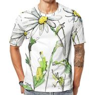 AILLOSA Th-415 Baskılı Desenli Kısa Kollu Unisex T-shirt