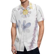 AILLOSA TH-422 Aloha Hawaii 3D Desen Kısa Kollu Erkek Gömlek
