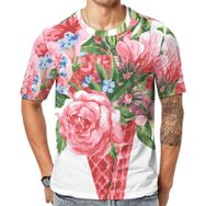 AILLOSA Th-423 Baskılı Desenli Kısa Kollu Unisex T-shirt