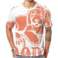 AILLOSA Th-424 Baskılı Desenli Kısa Kollu Unisex T-shirt