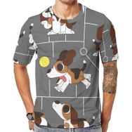 AILLOSA Th-428 Baskılı Desenli Kısa Kollu Unisex T-shirt