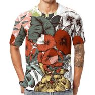 AILLOSA Th-431 Baskılı Desenli Kısa Kollu Unisex T-shirt
