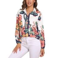 AILLOSA TH-433 V Yaka Kadın Bluz