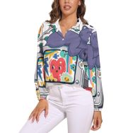 AILLOSA TH-435 V Yaka Kadın Bluz