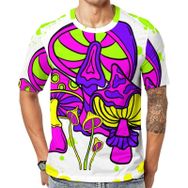 AILLOSA Th-441 Baskılı Desenli Kısa Kollu Unisex T-shirt