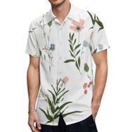 AILLOSA TH-454 Aloha Hawaii 3D Desen Kısa Kollu Erkek Gömlek