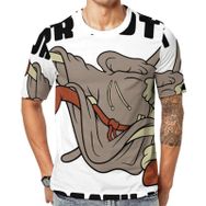 AILLOSA Th-456 Baskılı Desenli Kısa Kollu Unisex T-shirt