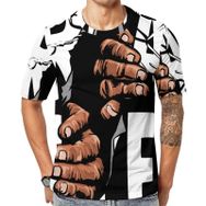 AILLOSA Th-461 Baskılı Desenli Kısa Kollu Unisex T-shirt